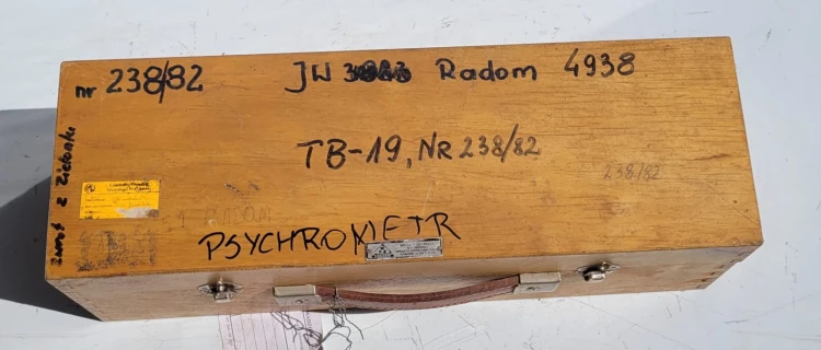 INN-143 Psychrometr aspiracyjny Assmanna – przyrząd meteorologiczny, kolekcjonerski4.jpeg