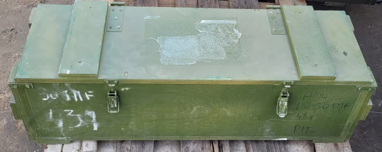 S-17  Skrzynia wojskowa drewniana 84 x 26 x 26 cm.jpeg