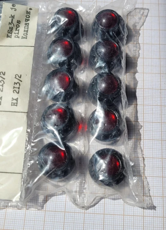 EL-86 10szt Osłona kontrolki świateł żarówki czerwona KSz3-K (1).jpeg