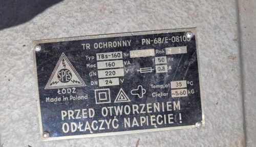 INN-235 Transformator ochronny SPES TBs-160 – 220V 24V, 160 VA2.jpeg