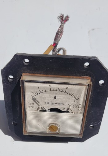 EL-128 Amperomierz antenowy T210 10A – 1–30 MHz, CCCP 1978 r..jpeg
