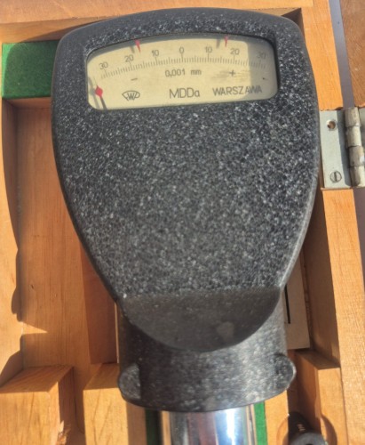 INN-266 Mikrokator MDDa VIS Warszawa 0,001 mm – czujnik pomiarowy – przyrząd precyzyjny2.jpeg