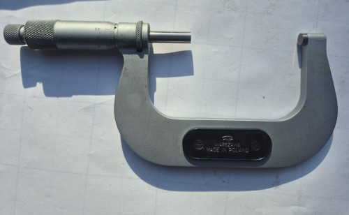 INN-268 Mikrometr zewnętrzny MMZc 75–100 mm – MPM-PZO FWP Warszawa – 1974b.jpeg